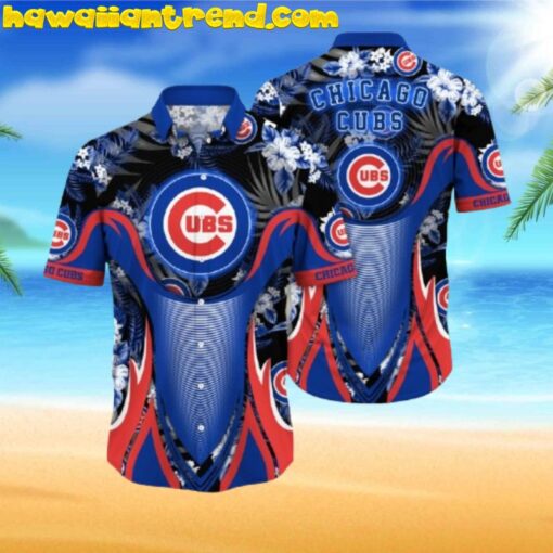 MLB Chicago Cubs Unique Pattern Sunlight Hawaiian Shirt
