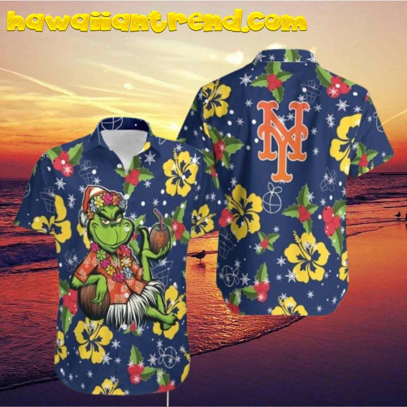MLB New York Mets Aloha Grinch Hawaiian Shirt