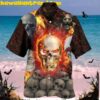 Skull King And Flowers Art Hawaiian Shirt