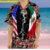 Skull Lava On Fire Hawaiian Shirt