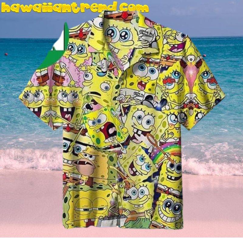 Spongebob Emotions Cartoon Summer Hawaiian Shirt