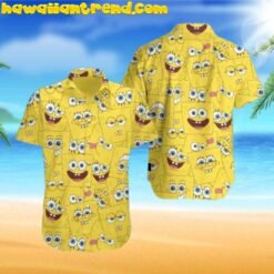 Spongebob Smile Face Seamless Hawaiian Shirt