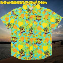 Spongebob Squarepants Toddler Boys Matching Family Hawaiian Shirt