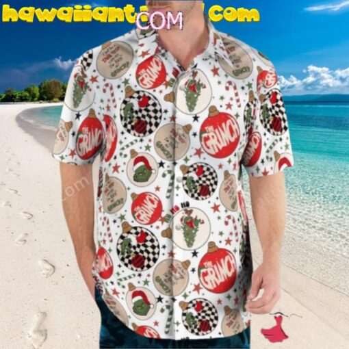 The Grinch Christmas Ball Hawaiian Shirt