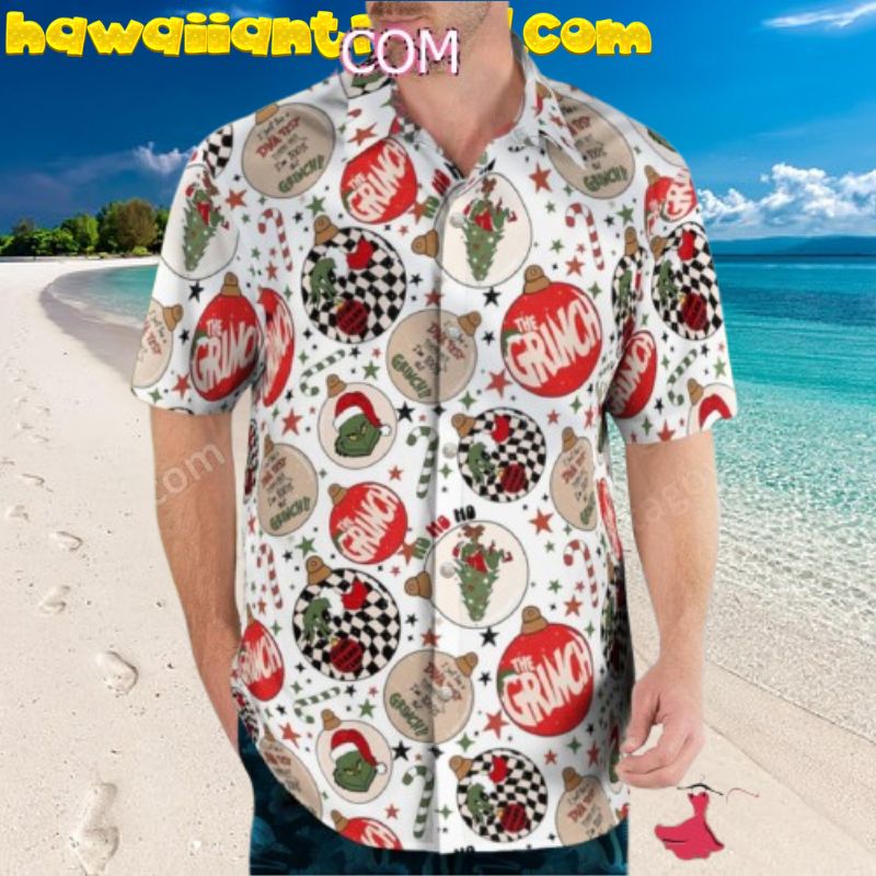 The Grinch Christmas Ball Hawaiian Shirt