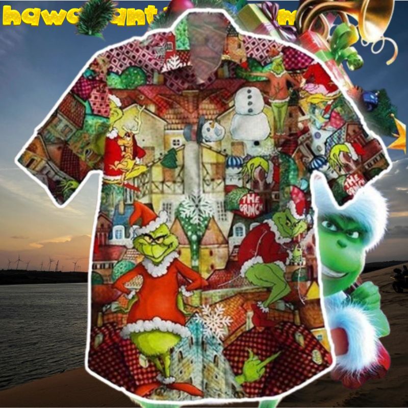 The Grinch Santa Clause Christmas Im A Drumer Hawaiian Shirt