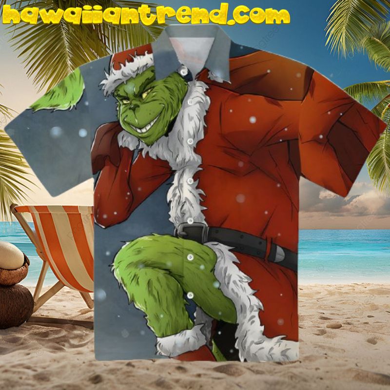 The Grinch Stole Christmas AOP Printed Hawaiian Shirt