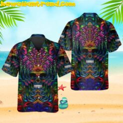 Tropical Floral Skull Infinity Hawaiian Shirt