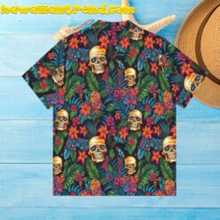 Tropical Skull Paradise Summer Floral Hawaiian Shirt