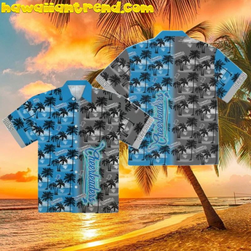Detroit Lions Cheerleaders Day And Night Hawaiian Shirt