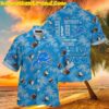 Detroit Lions Hibicus And The Sun Hawaiian Shirt