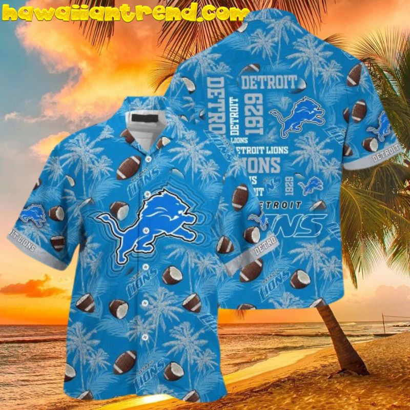 Detroit Lions Funny Coconut Ball Summer Hawaiian Shirt