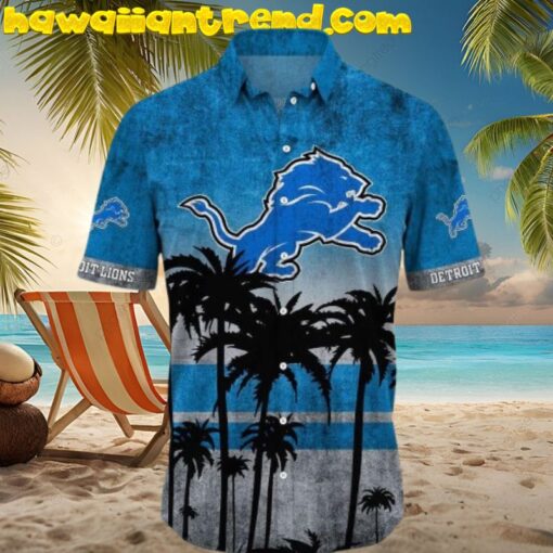 Detroit Lions NFL Summer Island Vintage Style Hawaiian Shirt For Men And Women
