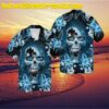 Detroit Lions Skyline Palms Tree Hawaiian Shirt