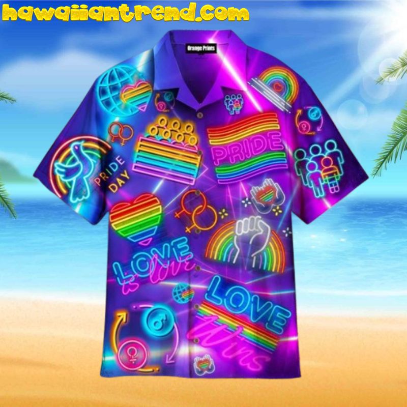 LGBT Love Wins Love Is Love Pride Day Aloha Hawaiian Shirt