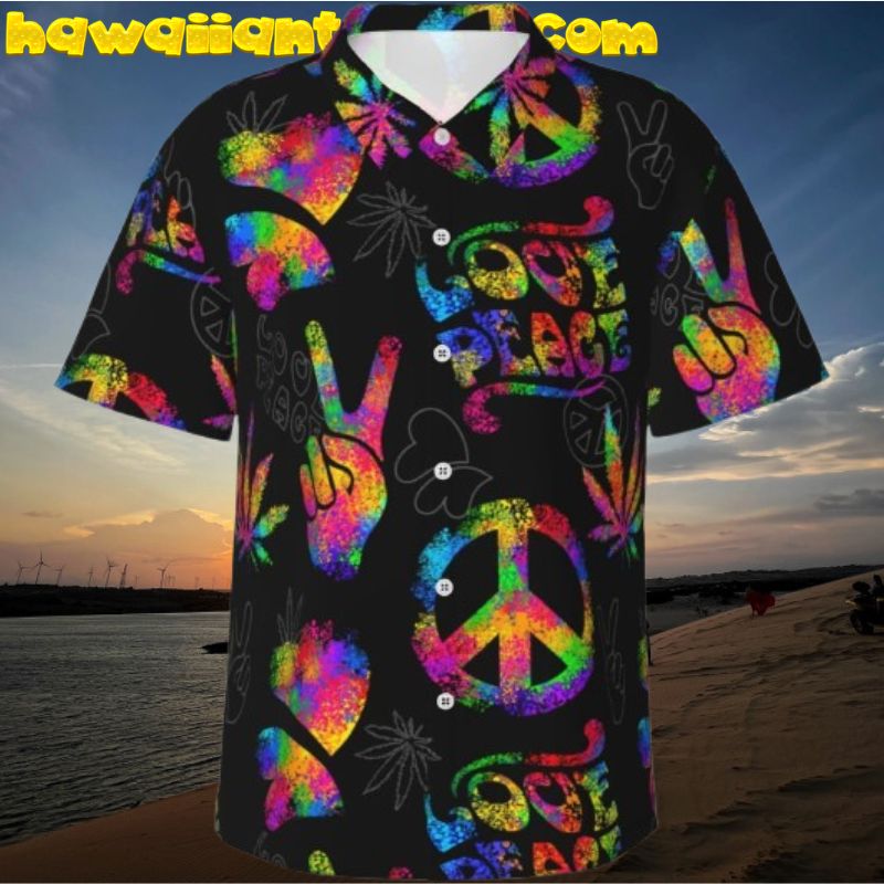Love Peace Rainbow LGBT Pride Hawaiian Shirt