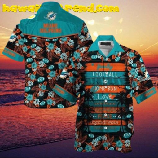 Miami Dolphins Feature Quote Men Nfl Hawaiian Shirt