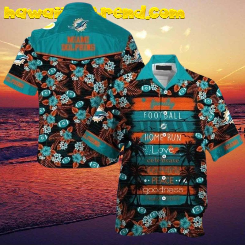 Miami Dolphins Feature Quote Men Nfl Hawaiian Shirt