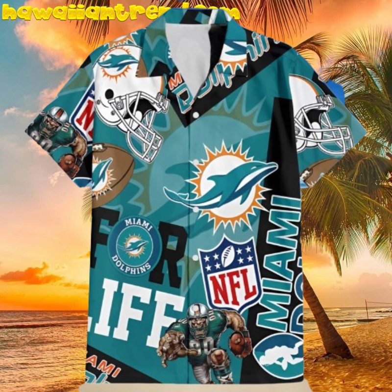 Miami Dolphins NFL Classical Style Feature Summer Hawaiian Shirt