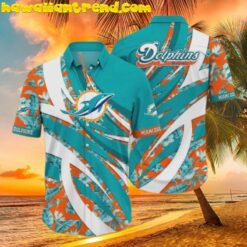 Miami Dolphins NFL White And Blue Style Hot Trending Hawaiian Shirt