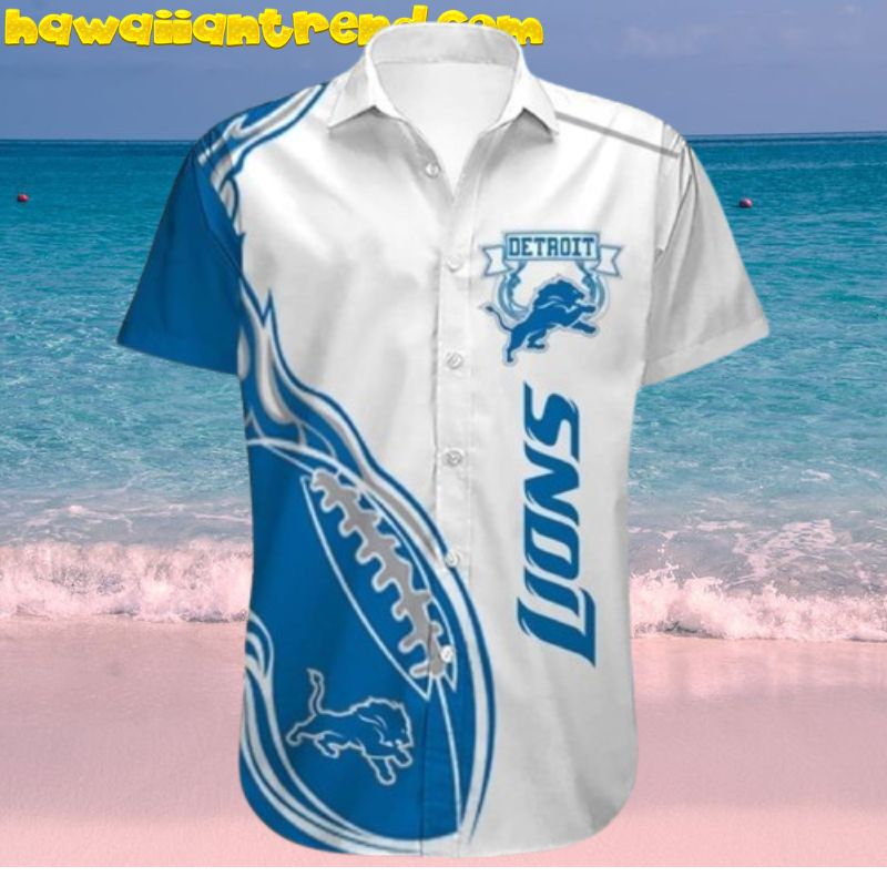 NFL Detroit Lions Fireball Hawaiian Shirt