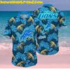 NFL Detroit Lions Flamingo and Parrot Aloha Hawaiian Shirt