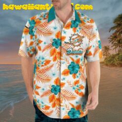 NFL Miami Dolphins Hibicus Colorful Hawaiian Shirt