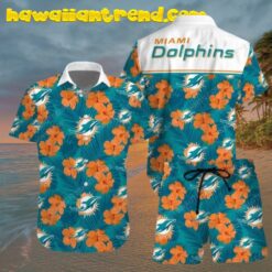 NFL Miami Dolphins Hibicus Flower Aloha Hawaiian Shirt