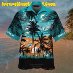 Nfl Miami Dolphins Sunset Summer Hawaiian Shirt
