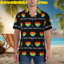 Rainbow Gay Pride Lgbtq Love Wins Seamless Hawaiian Shirt