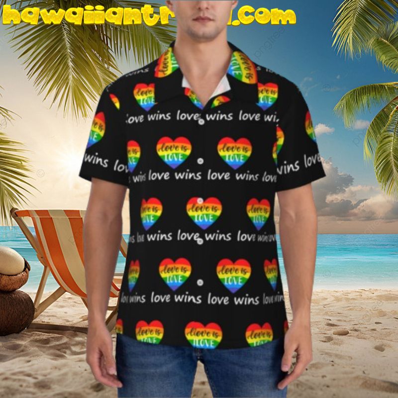 Pride Rainbows Are For Everyone Love LGBT Hawaiian Shirt