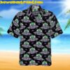 Space Ship UFO Astronaut Cartoon Hawaiian Shirt