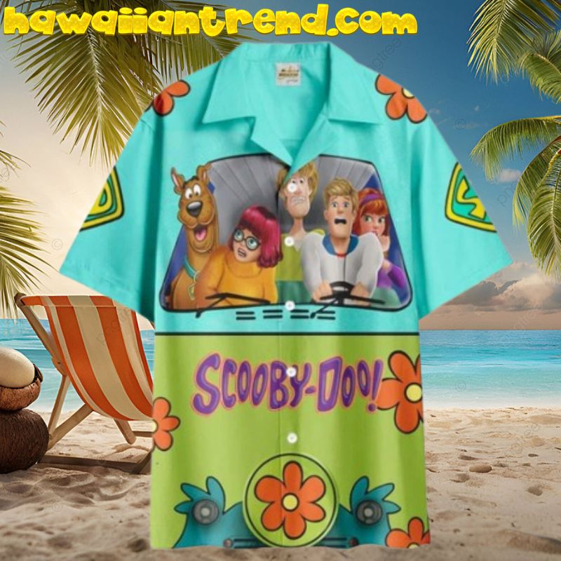 Scooby Doo Friend Funny Moment On The Car Hawaiian Shirt