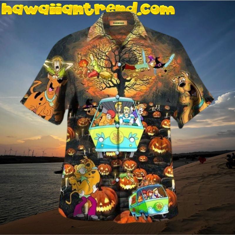 Scooby Doo Halloween Trip Funny Hawaiian Shirt