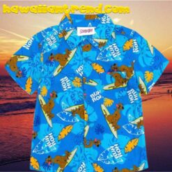 Scooby-Doo! Surfboard Blue Summer Hawaiian Shirt