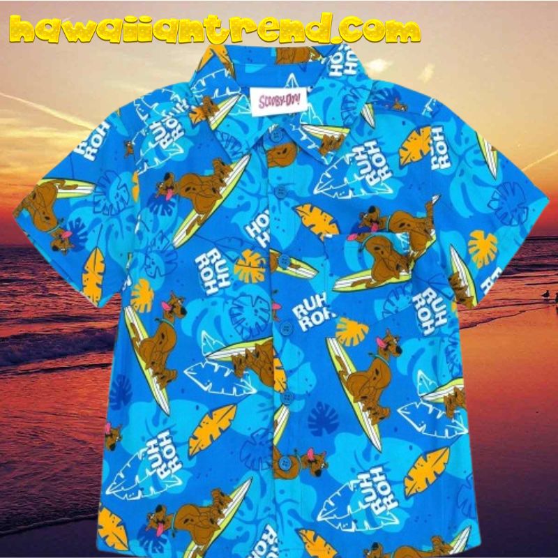 Scooby-Doo! Surfboard Blue Summer Hawaiian Shirt