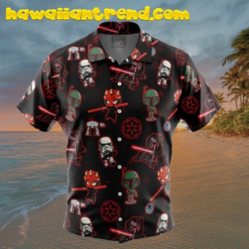 Chibi Sith Galactic Empire Star Wars Cute Hawaiian Shirt