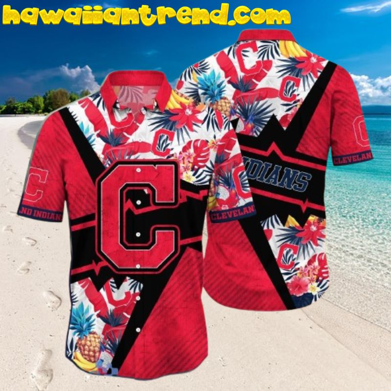 Cleveland Indians Tropical Season Aloha Hawaiian Shirt