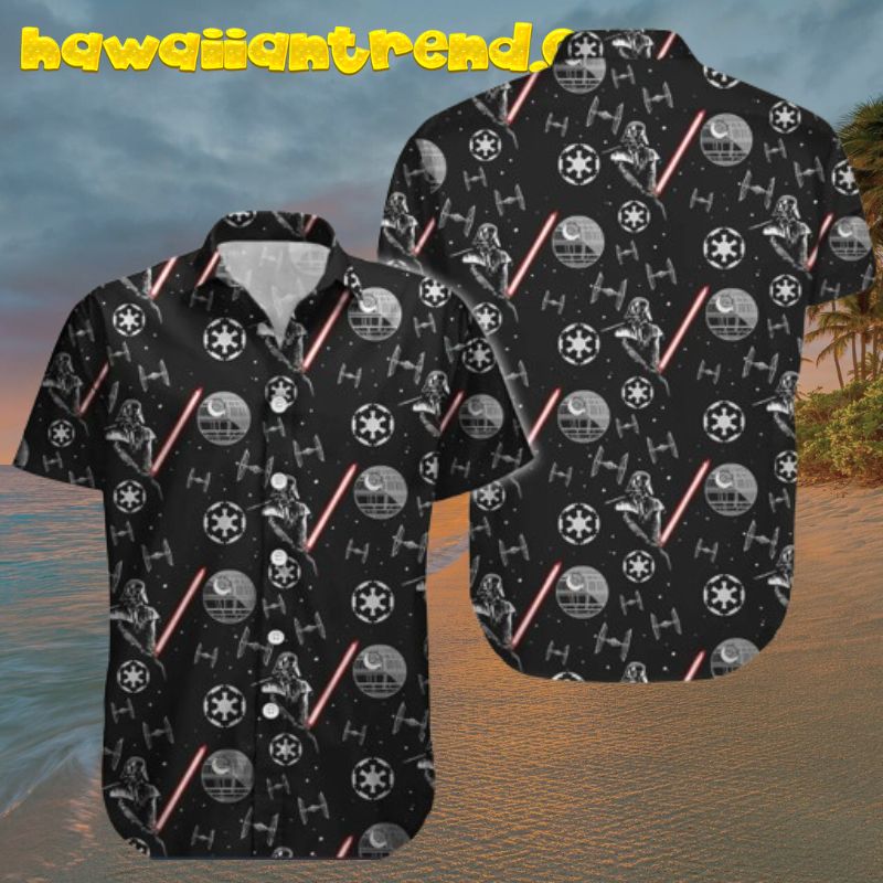 Darth Vader Galaxy Dark Theme Star Wars Hawaiian Shirt