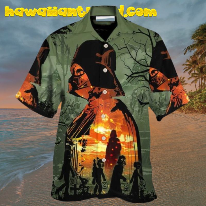 Darth Vader Halloween Trick-or-Treat Hawaiian Shirt