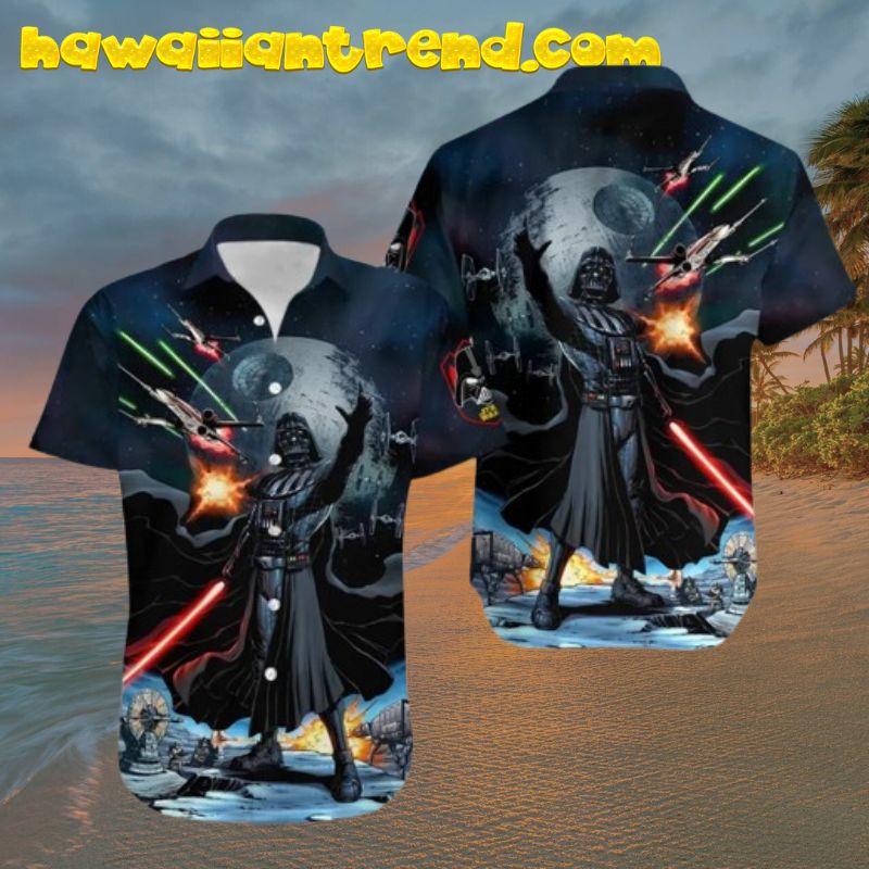 Darth Vader Lightsaber Star Wars Movie Hawaiian Shirt