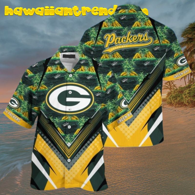 Green Bay Packers Coconut Island Hawaiian Shirt