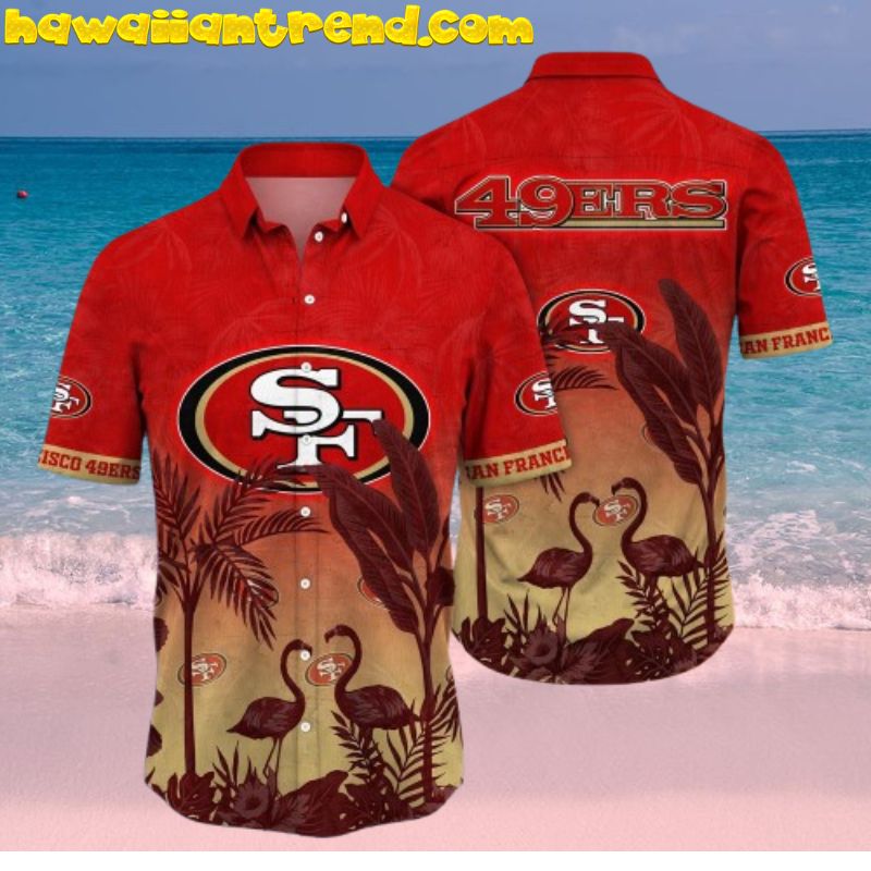 NFL San Francisco 49ers Couple Flamingo Hawaiian Shirt