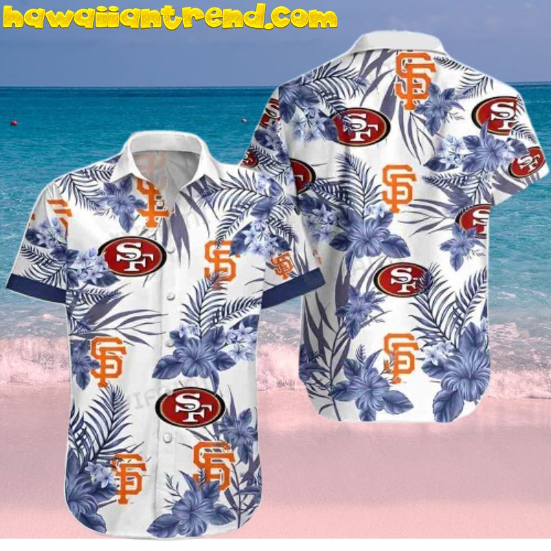 San Francisco 49ers Horror Skull Red Hawaiian Shirt