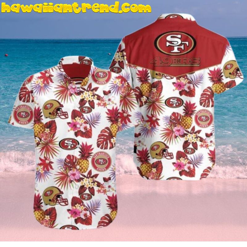 San Francisco 49Ers Tropical Fruit Pineapple Hawaiian Shirt
