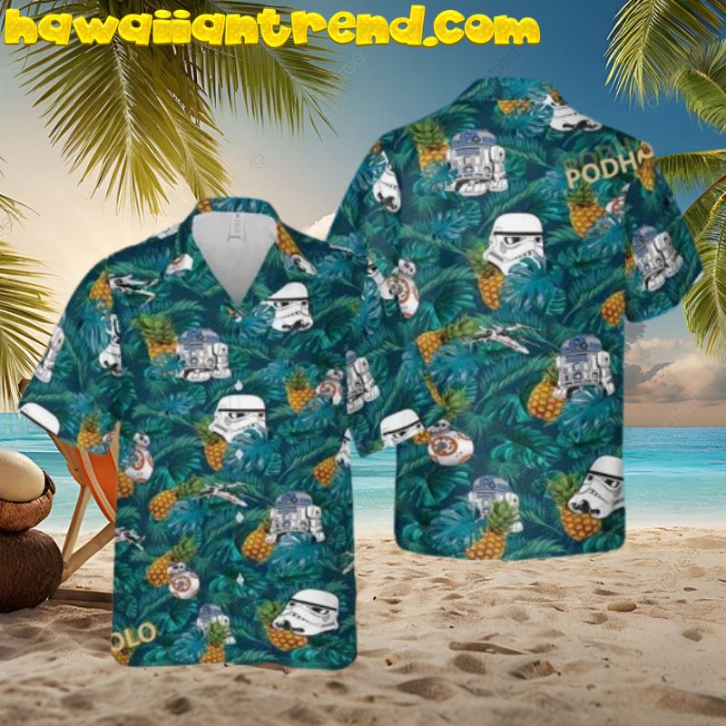 Star Wars Tropical Forest Pineapple Funny Hawaiian Shirt