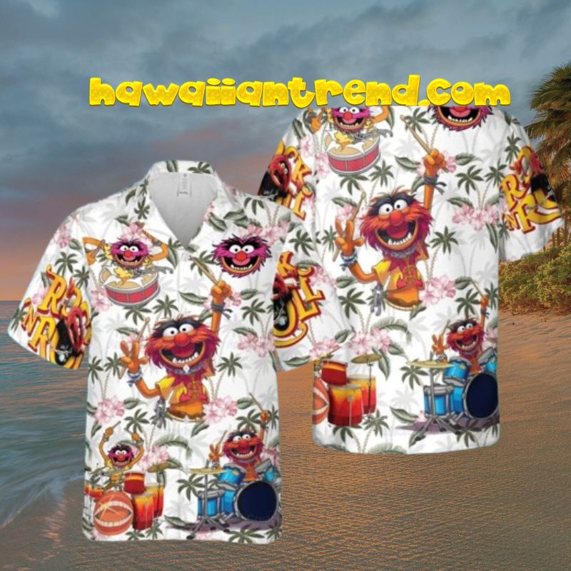 Animal Muppet Play Music At Coconut Island Aloha Hawaiian Shirt