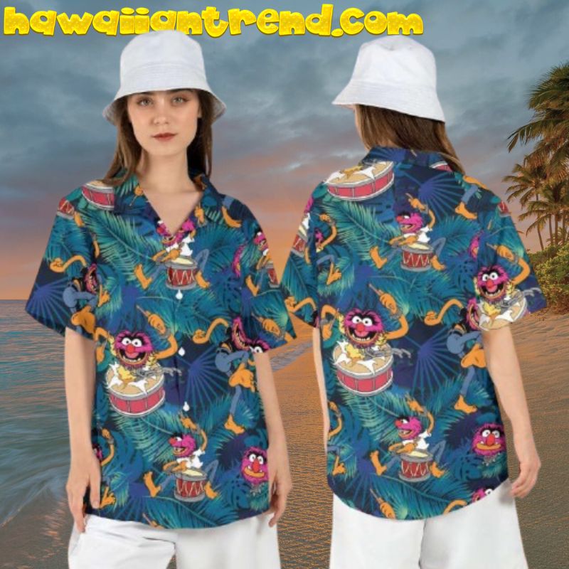 Animal Muppet The Show Tropical Forest Aloha Hawaiian Shirt