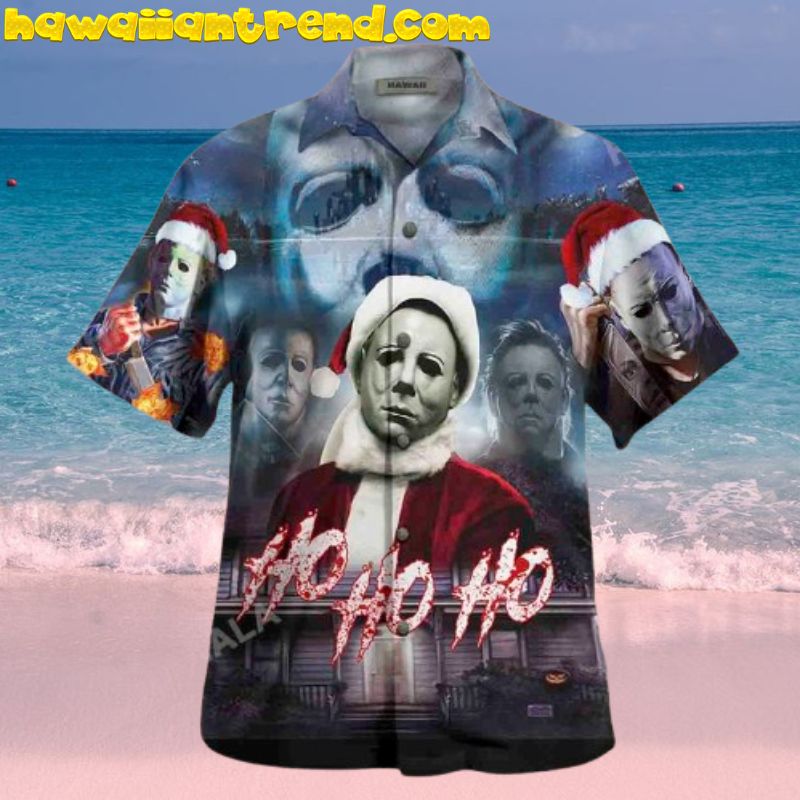 Ho Ho Ho Michael Myers Christmas Horror Hawaiian Shirt