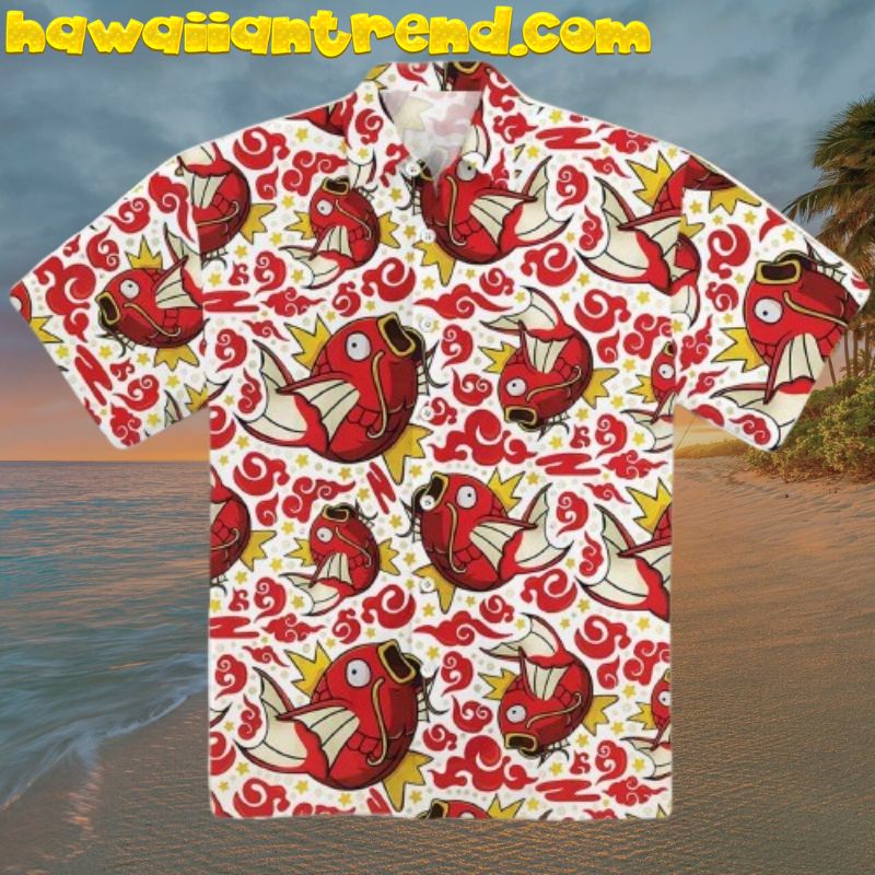 Magikarp The Koiking Attack Pokemon Hawaiian Shirt
